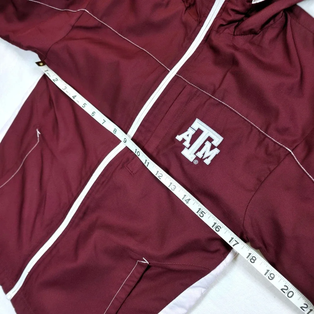 Texas A&M Aggies Kids Genuine Stuff Maroon Hooded Fleece Lined Jacket Size S 8